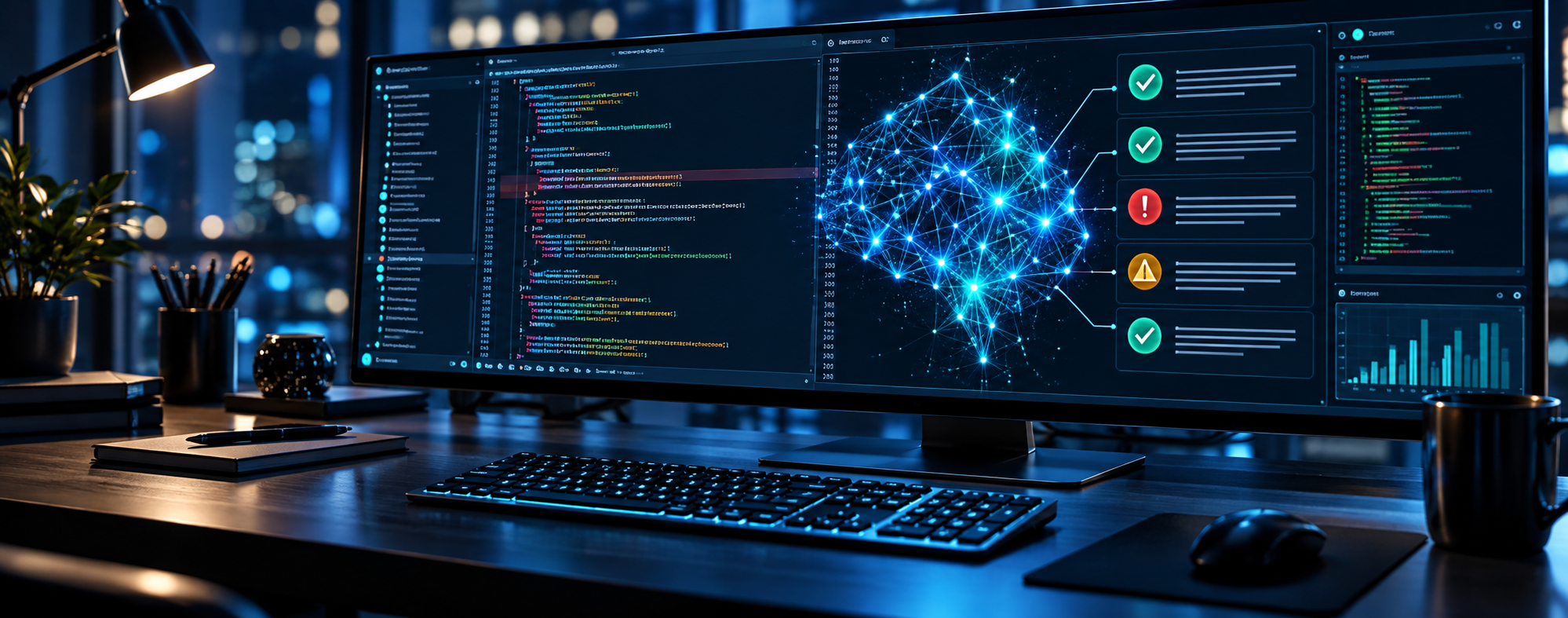 AI code review development environment