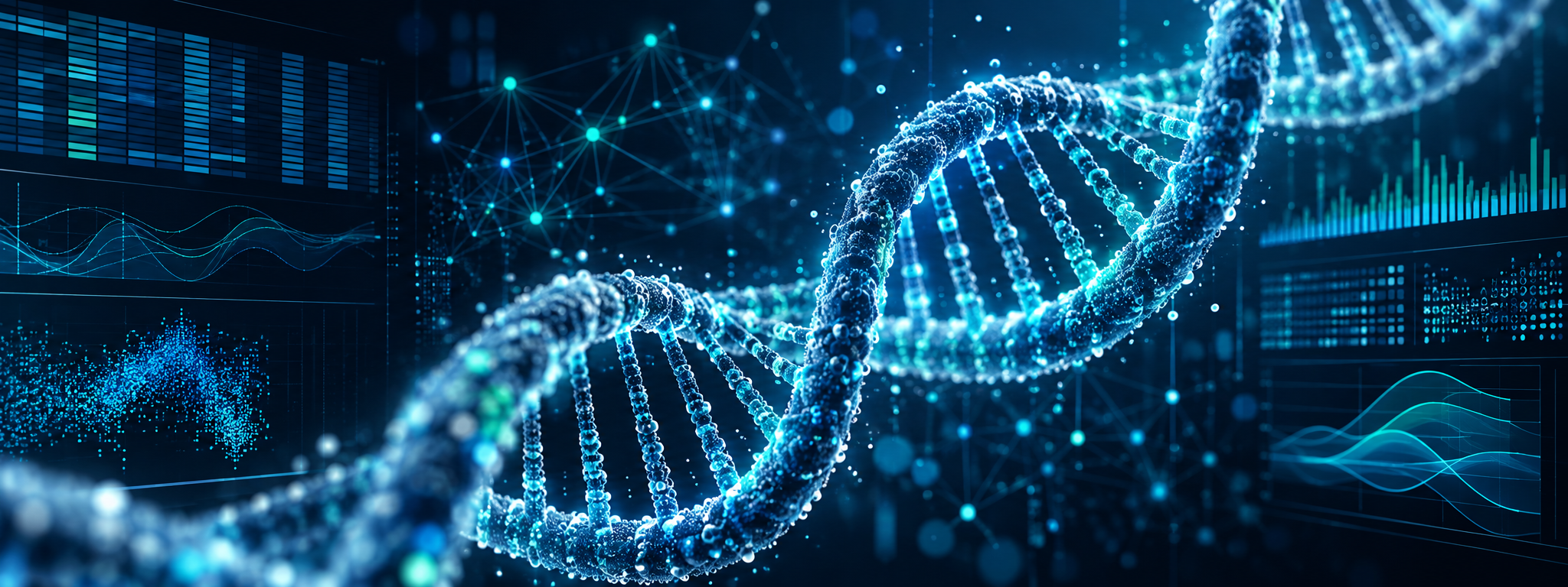 DNA strand bioinformatics illustration